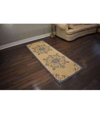 82.29 X 213.36 Stylish Modern Outdoor And Indoor Blue, Cream Runner