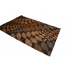 152.4 X 234.69 Gorgeous Leaf Design Modern Rug In Brown, Cream & Blue Color