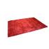 160 X 233 Soft & Stylish 1960's -1970's Vibes Red Shag Modern Rug