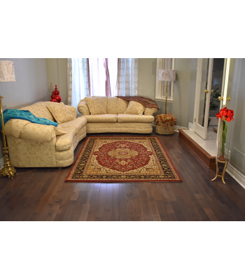 290 X 386 Perfect Traditional, Medallion Design Rug In Burgundy, Black, Cream Color