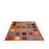 160 X 233 Classic Squares Design Orange & Multi-color Modern Rug