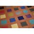 160 X 233 Classic Squares Design Orange & Multi-color Modern Rug