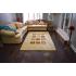 152.4 X 234.69 Cream, Brown & Green Color 12 Squares Design Modern Rug