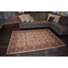 160 X 233  Stylish Traditional Cream & Black Kazak Design Rug