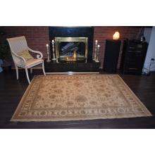 160 X 233 Gorgeous Nepali All Over Design Cream Traditional Rug