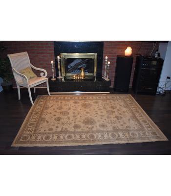 160 X 233 Gorgeous Nepali All Over Design Cream Traditional Rug