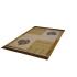 152.4 X 234.69 Strikingly Beautiful Brown, Green, Cream Leaf Design Modern Rug