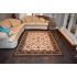 152.4 x 234.69 Bold & Beautiful Black, Cream, Brown & Red All Over Designed Traditional Rug